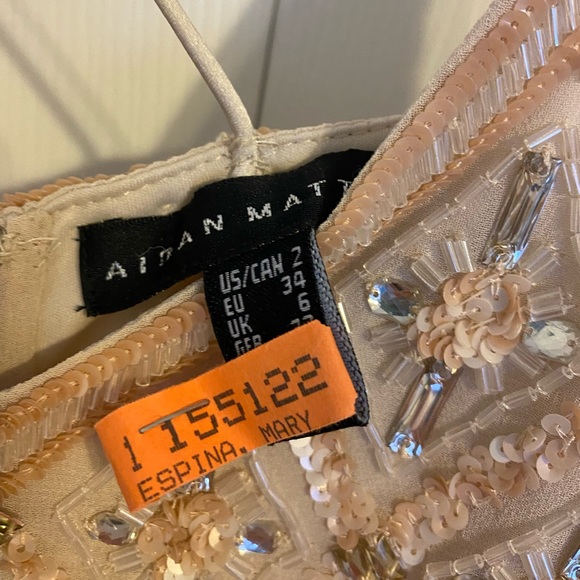 Aidan Mattox Blush beaded dress (size 2) - Picture 5 of 5
